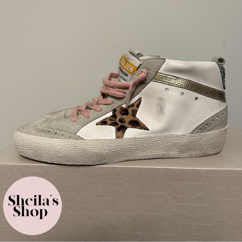 NIB Golden Goose Deluxe Brand GGDB Mid Star Classic Sneakers Size 36 - Picture 6 of 7